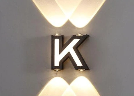 MS-24102-K LED Wall Light product and dimensions