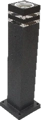 MS-P1004-2F-H30 ABS Garden Post Light product and dimensions