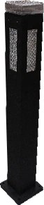 MS-P3033-H60 ABS Garden Post Light product and dimensions