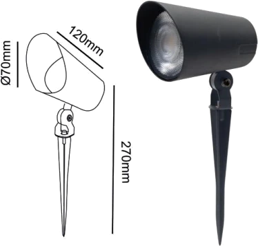 MS-B142S-2 — LED Spike Light
