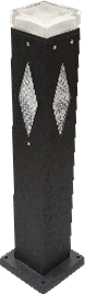 MS-P3033A-H60 — ABS Garden Post Light