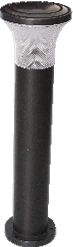 MS-P1007-03-H60 ABS Garden Post Light product and dimensions