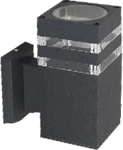 MS-P1004-2F-1W ABS Wall Light product and dimensions
