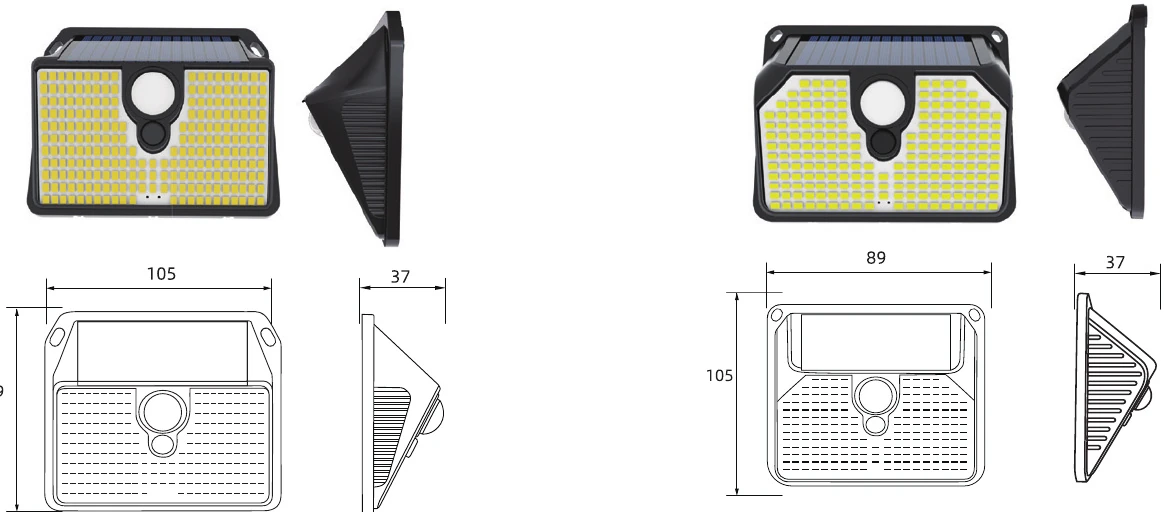 MS-T32A — Solar Wall Light