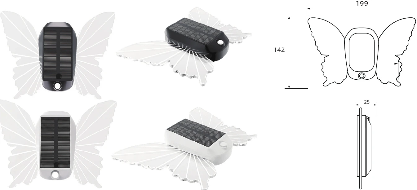 MS-1863 — Solar Butterfly Light