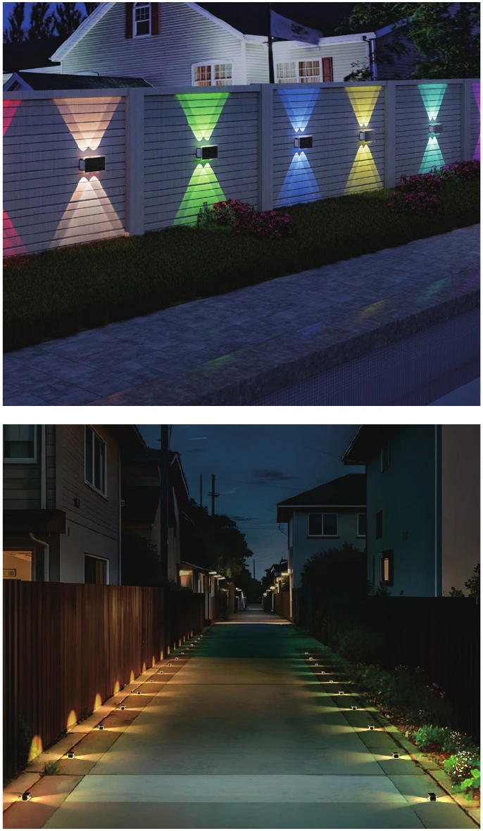 Solar Wall Washer Light lighting scene