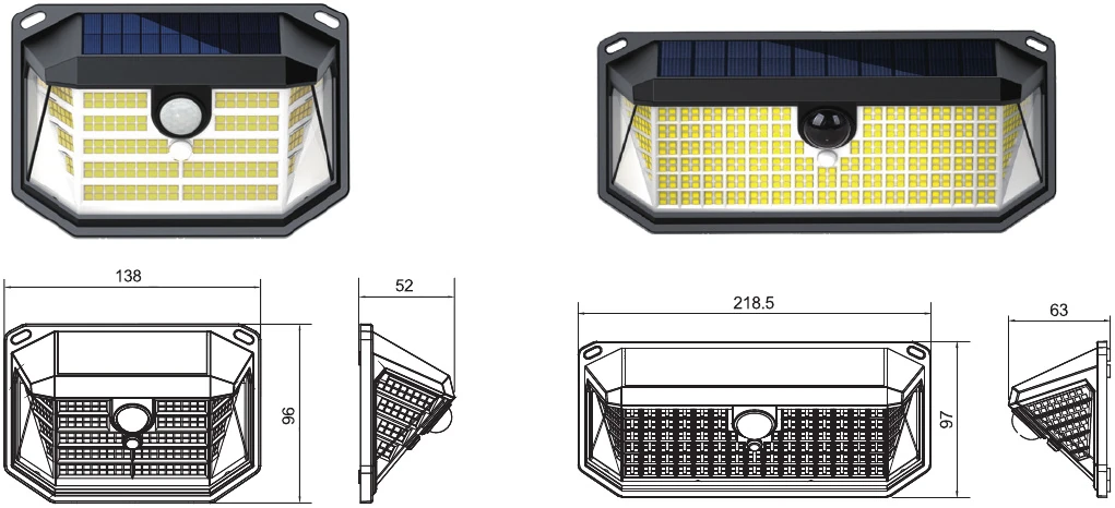 MS-T24-230D — Solar Wall Light
