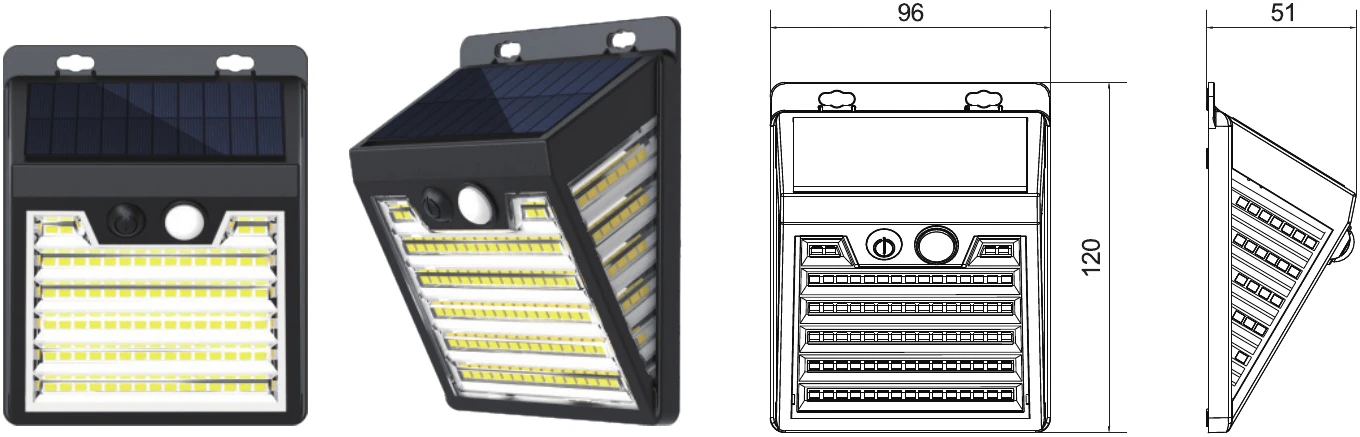 MS-A18 — Solar Wall Light
