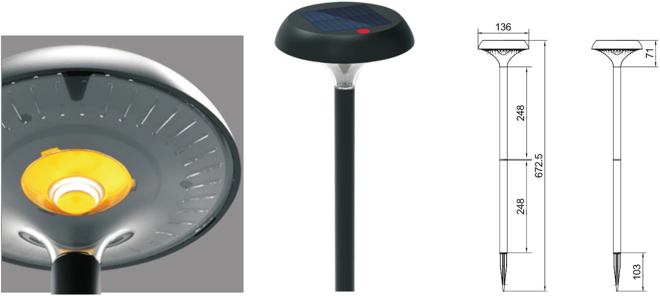 MS-1818 — Solar Garden Path Light