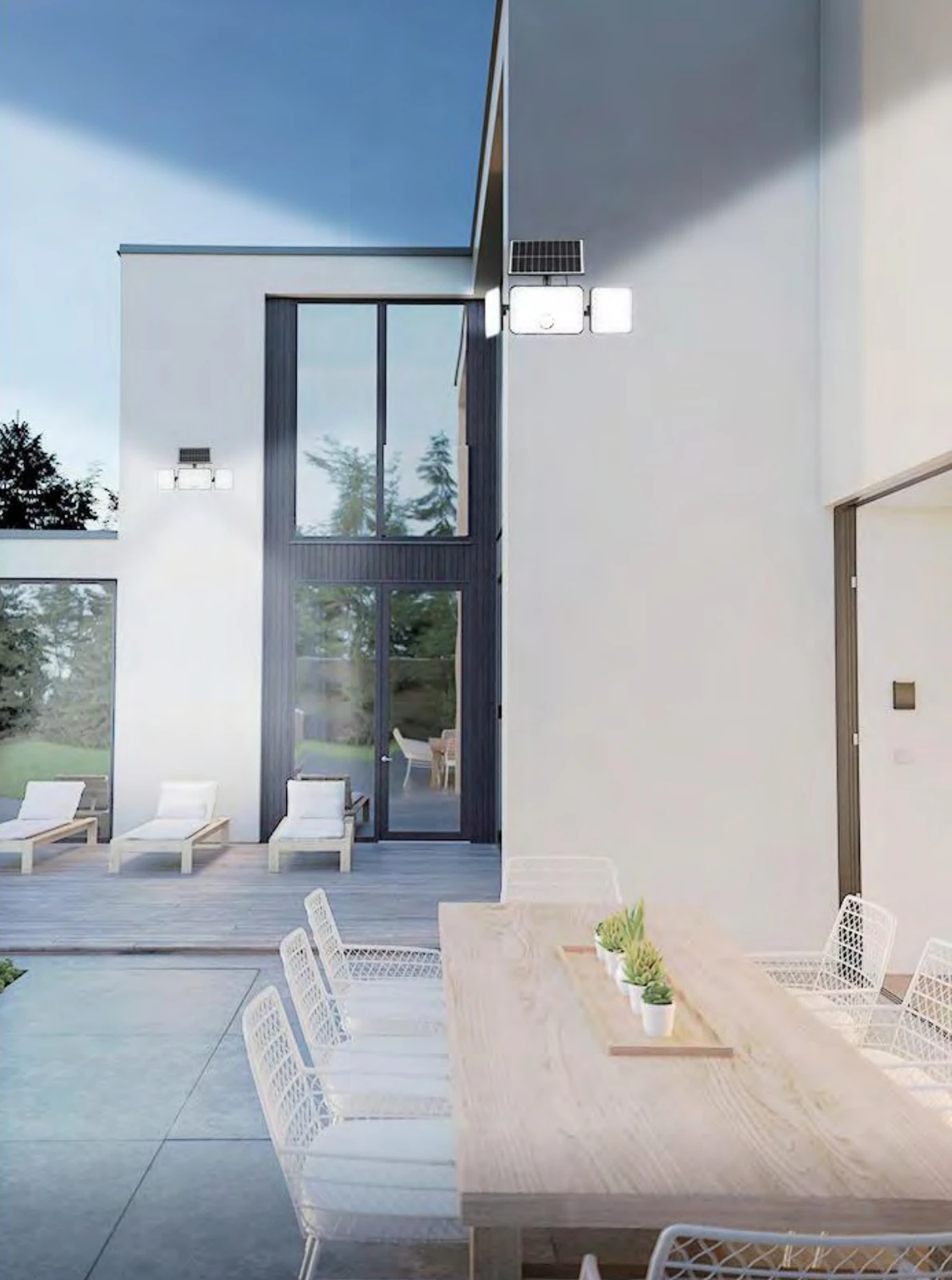 Multi-panel Sensor Wall Lamp lighting scene