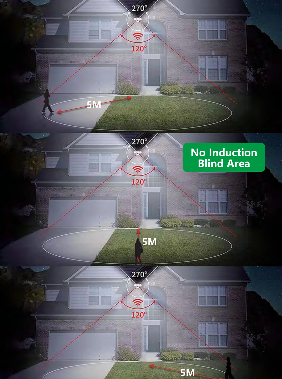 Multi-panel Sensor Wall Lamp view 4
