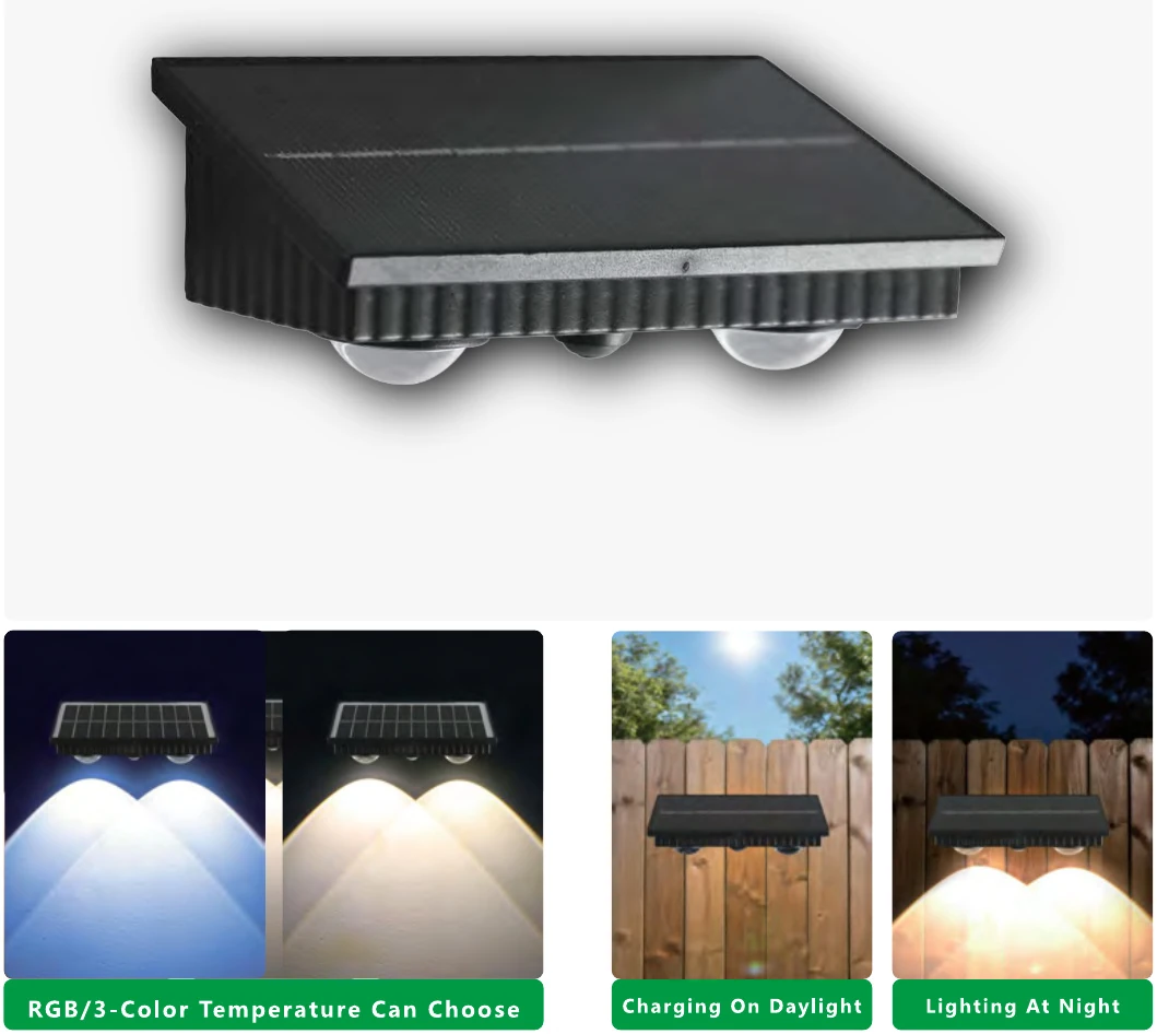 MS-BD017 — 3-CCT Fence Wall Lamp