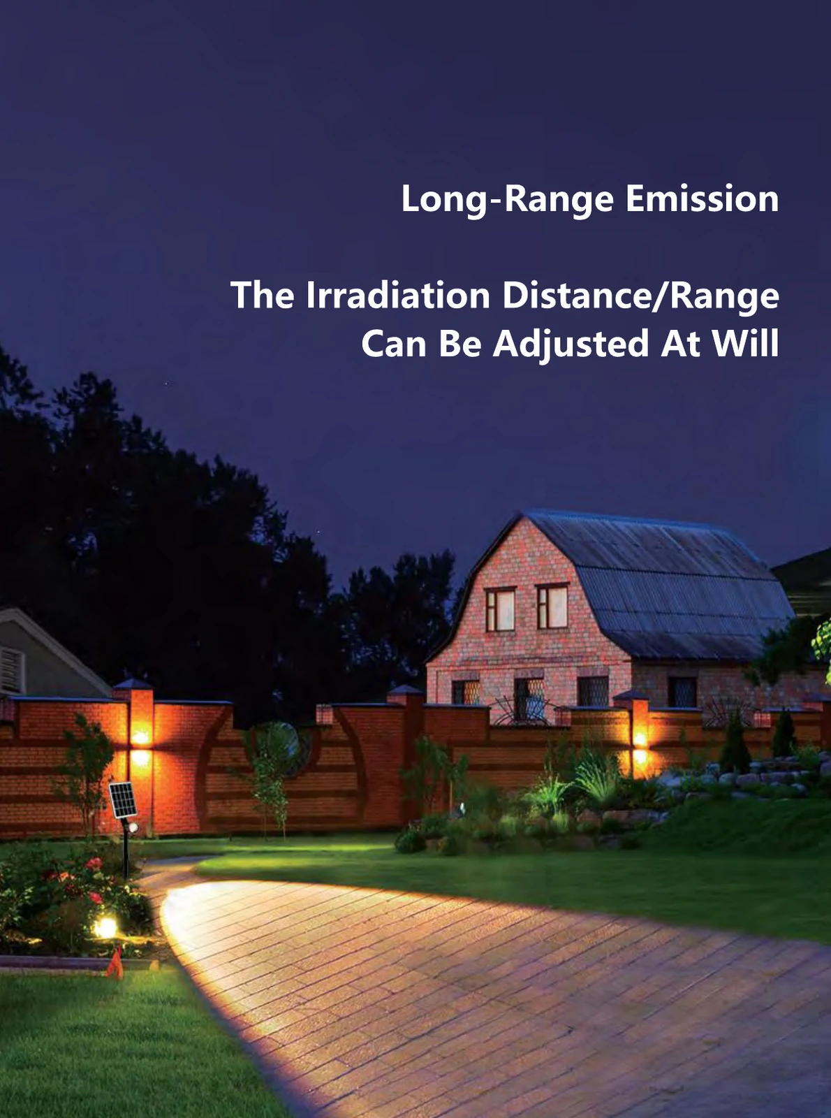 Adjustable-focus Stake Light lighting scene
