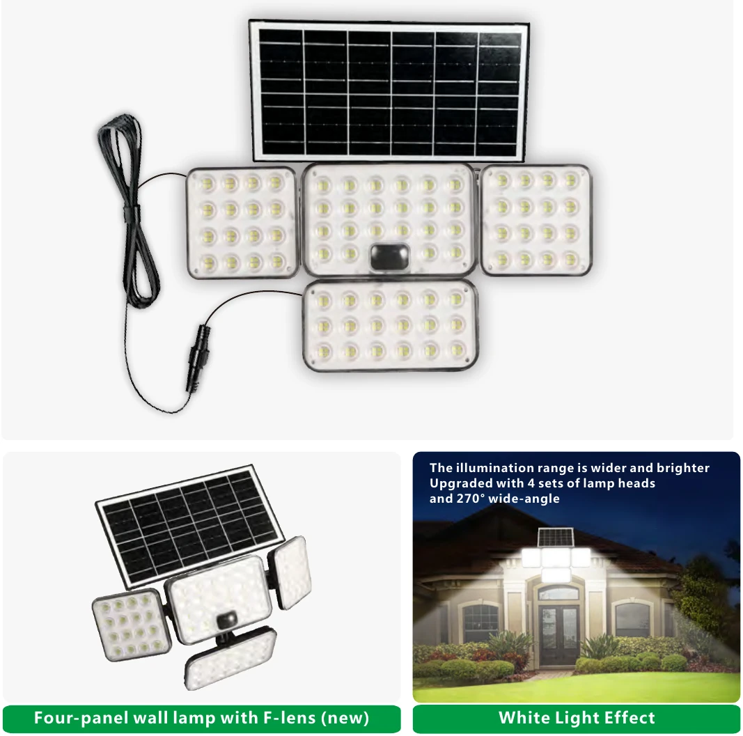 MS-BD007-F — Four-panel Solar Floodlight